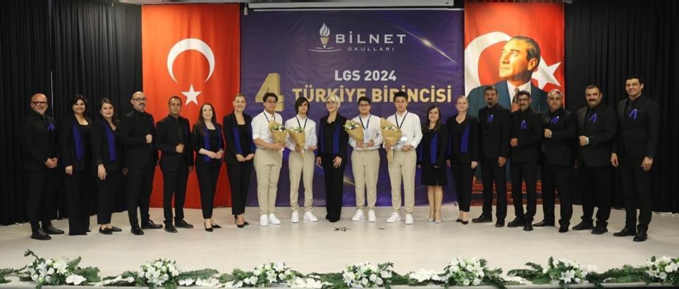 Bilnet Okulları'ndan 4 öğrenci LGS birincisi oldu