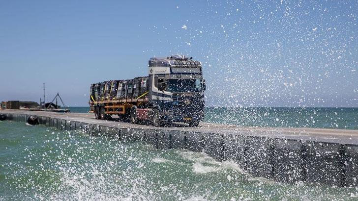 CENTCOM: Geçici iskele olumsuz hava şartları nedeniyle İsrail'e taşındı