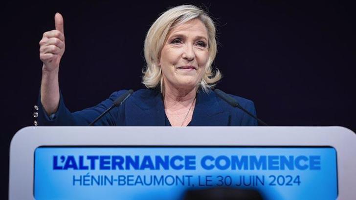 Fransa seçimlerinde ilk turun galibi Le Pen oldu