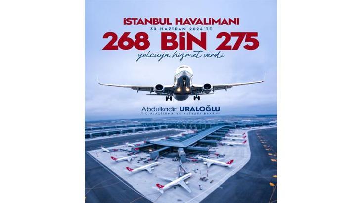 İstanbul Havalimanı'nda tüm zamanların yolcu rekoru kırıldı