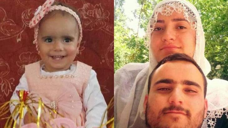 Kazada hayatını kaybeden baba, anne ve kızı toprağa verildi