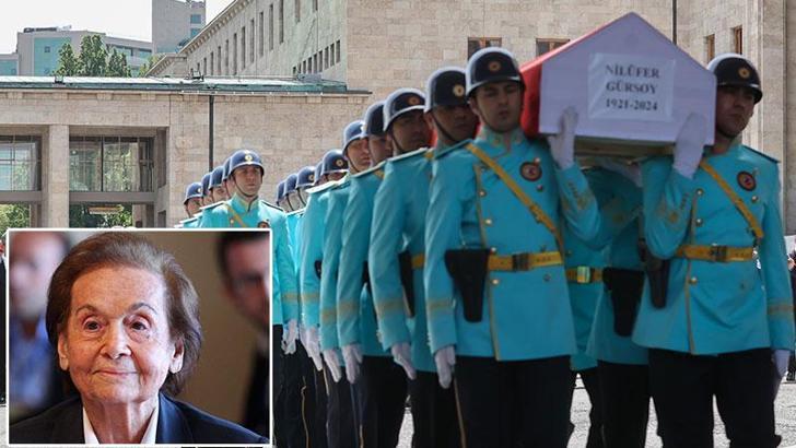 Celal Bayar'ın kızı Nilüfer Gürsoy için TBMM'de cenaze töreni