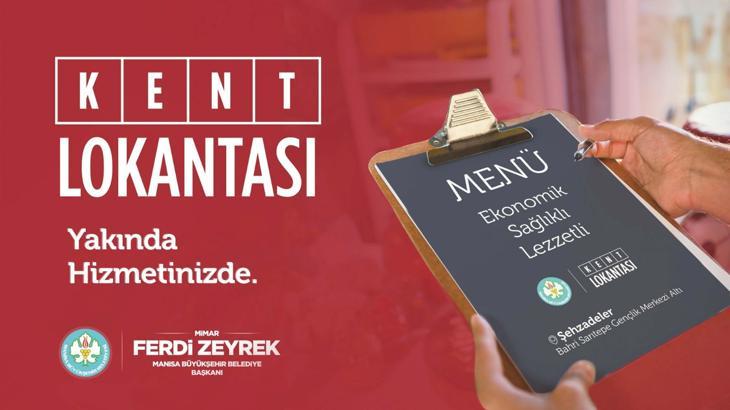 Manisa'ya 'Kent Lokantası' geliyor