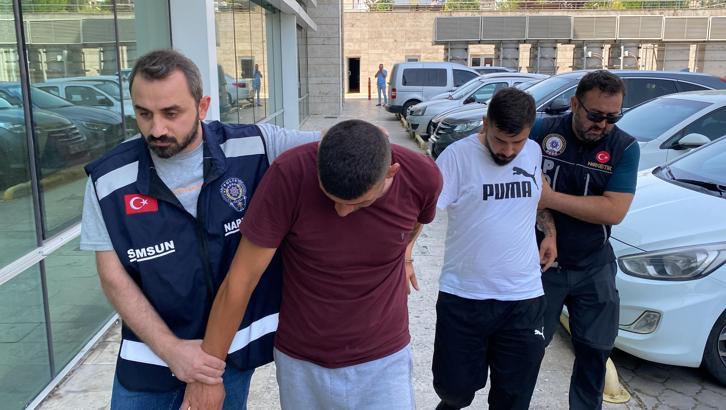 Samsun'da 3,5 milyon liralık uyuşturucuyla yakalanan 3 şüpheli adliyede