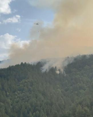 Kastamonu'da yıldırım düşmesiyle çıkan yangında 2'nci gün (2)