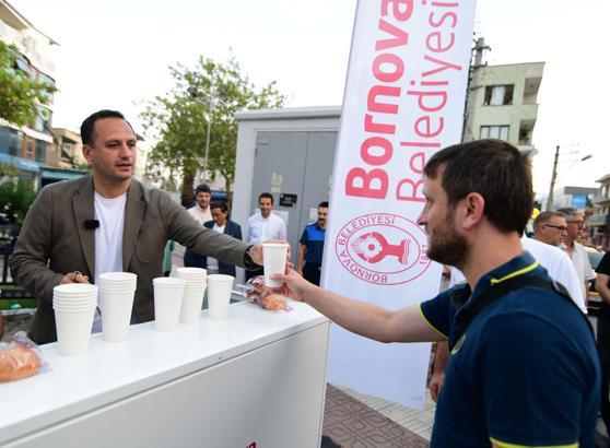 Bornova'da işe gidenlere sabah çorbası