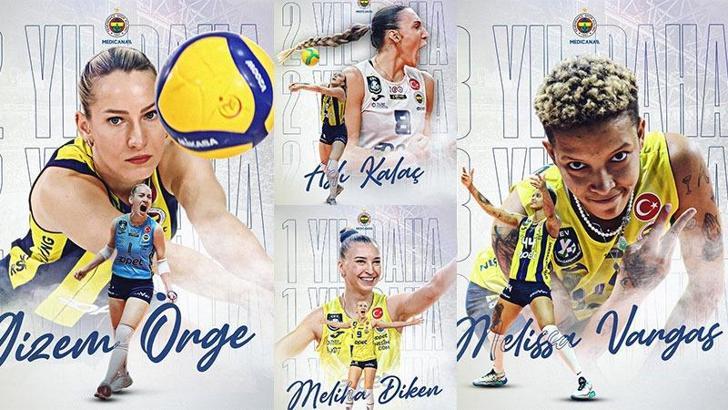 Fenerbahçe Kadın Voleybol Takımı'nda 4 oyuncu yeni sözleşmeye imza attı