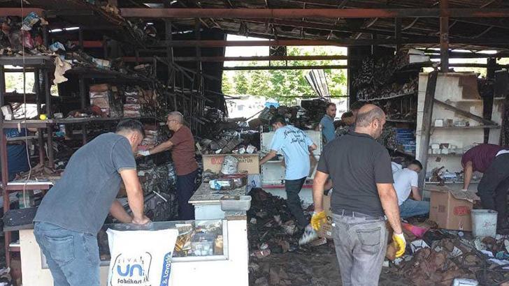 Malatya'da konteyner iş yerleri yanan 25 esnaf, mağduriyetlerinin giderilmesini istedi