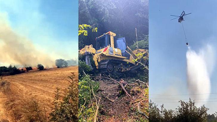 Edirne'de orman yangını kontrol altında