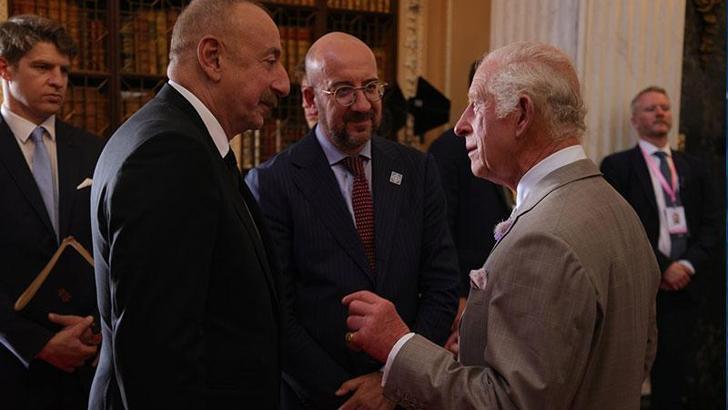 Azerbaycan Cumhurbaşkanı Aliyev, Kral Charles ile görüştü