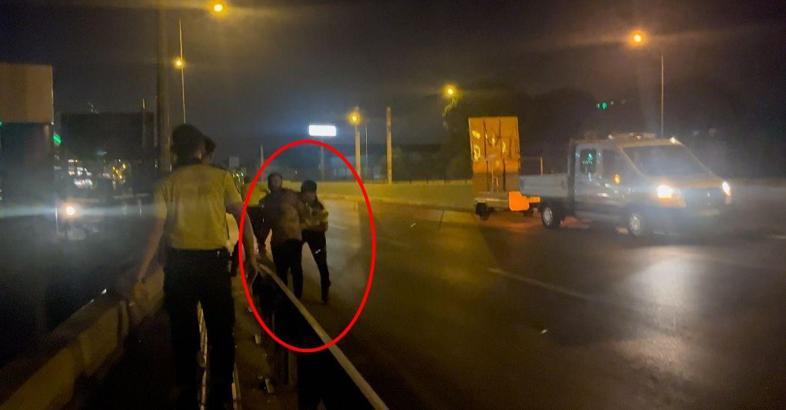 Polisi görünce aracını bırakıp kaçtı, yakalanınca alkolmetereye üflemeyi reddeti