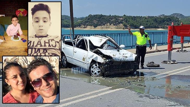 Adana'da otomobil göle düştü; sürücü, eşi ve 2 çocuğu öldü