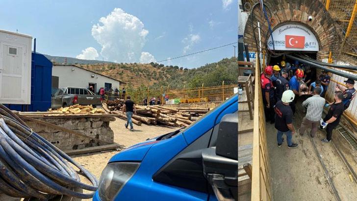 İzmir'de madende işçilerin üzerine kaya parçaları düştü: 2 yaralı