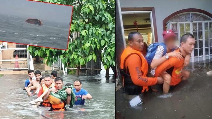 Filipinli ekipler, batan ve sızıntı yapan petrol tankerine müdahale ediyor