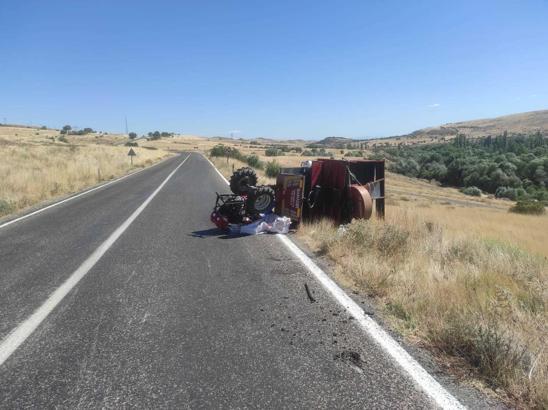 Malatya'da patpat devrildi: 1 ölü,1 yaralı