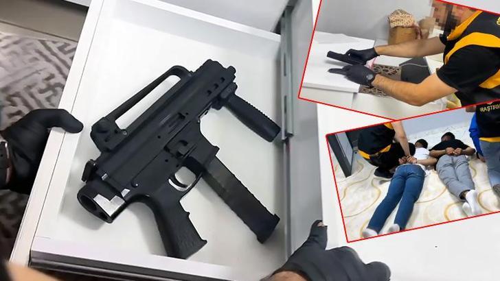 Gardıroptan hafif makineli tüfek çıktı