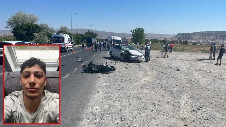 Otomobille çarpışan motosikletin sürücüsü öldü