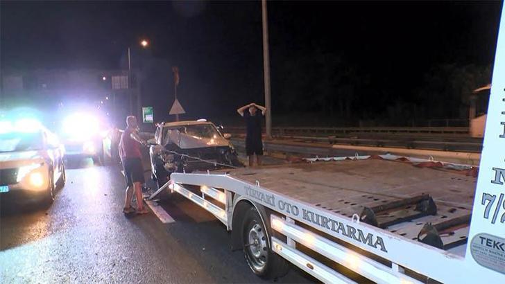 Beşiktaş TEM Otoyolu'nda zincirleme trafik kazası; 1'i ağır 3 yaralı