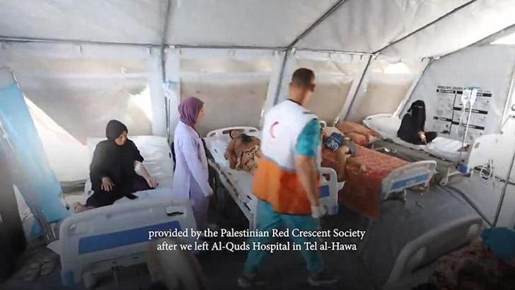 Filistin Kızılayı: Sahra hastanesinde 56 bin hastaya hizmet verdik