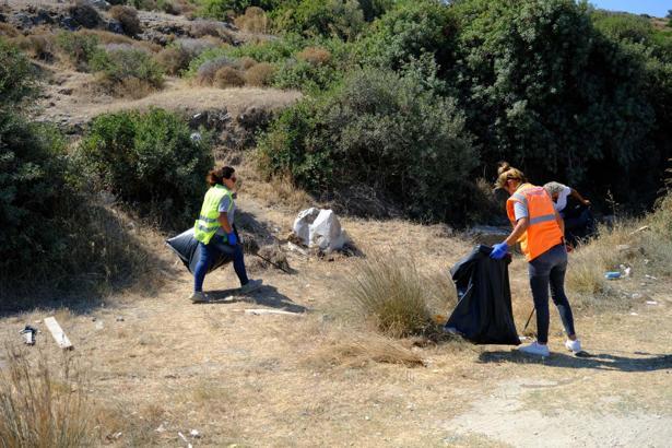 Bodrum'da 'Temizlik Seferberliği' bu defa Gümbet Mahallesi'ndeydi
