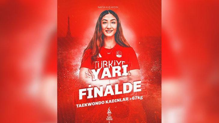 Nafia Kuş Aydın, taekwondoda yarı finalde