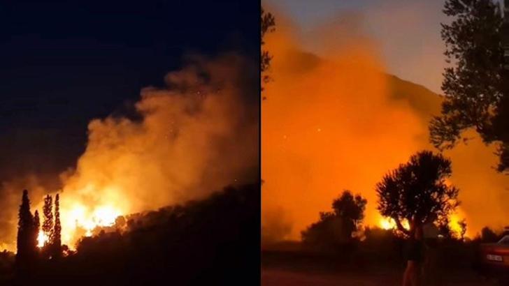 İzmir Karaburun'da çıkan orman yangını söndürüldü; 3 kişi dumandan etkilendi