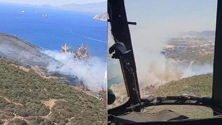 İzmir'de çıkan orman yangını kontrol altında