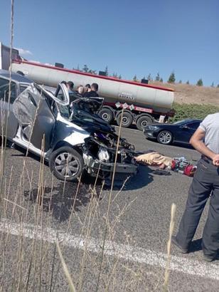 Ankara'da otomobil takla attı: 1 ölü
