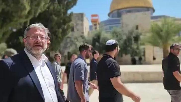 İsrailli Bakan Ben Gvir’in Mescid-i Aksa baskınına tepki yağdı