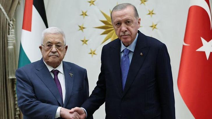Cumhurbaşkanı Erdoğan, Filistin Devlet Başkanı Abbas’ı kabul etti