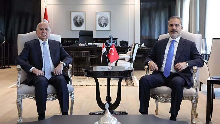 Dışişleri Bakanı Fidan, Iraklı mevkidaşı Hüseyin ile görüştü