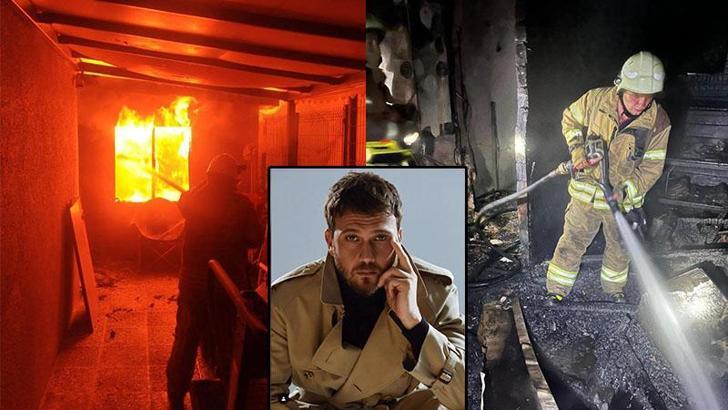 Sarıyer'de ünlü oyuncunun villasında korkutan yangın