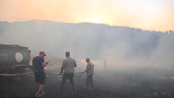 Uşak'ta orman yangını 2'nci gününde