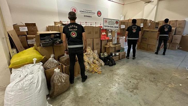 İstanbul'da 'seyyar depo' ile tütün kaçakçılığına operasyon