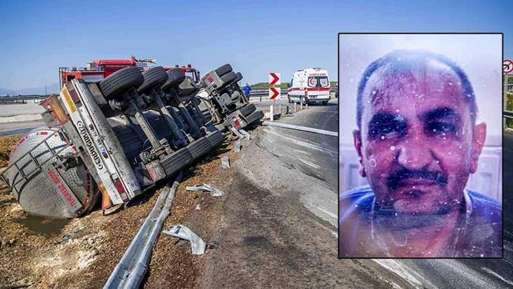 Bariyerlere çarpıp devrilen TIR'ın şoförü yaşamını yitirdi