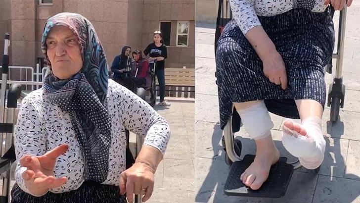 Evinin bahçesinde başıboş köpeklerin saldırısına uğradı