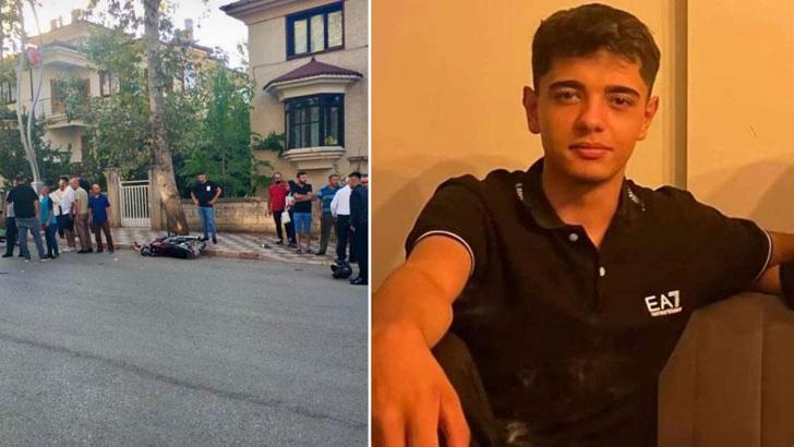 Motosikletiyle direğe çarpan Muhammed yaşamını yitirdi