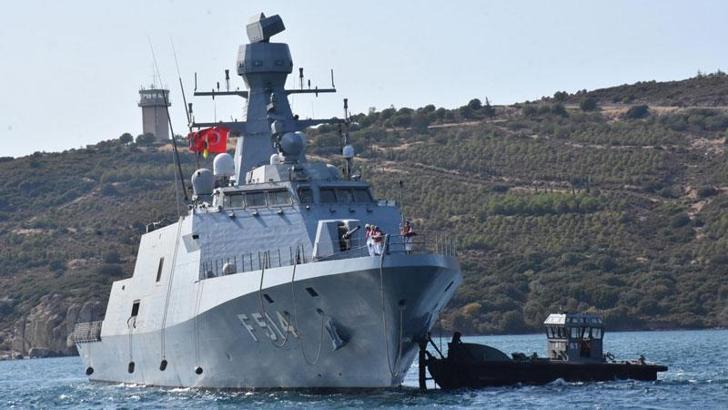 TCG Kınalıada Korveti, 4,5 aylık görev süresini tamamlayarak İzmir Foça Üs Komutanlığı'na döndü