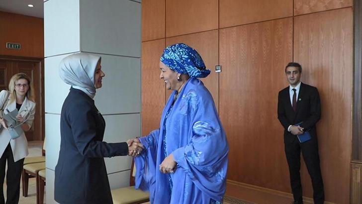 Bakan Göktaş, BM Genel Sekreter Vekili Muhammed ile görüştü