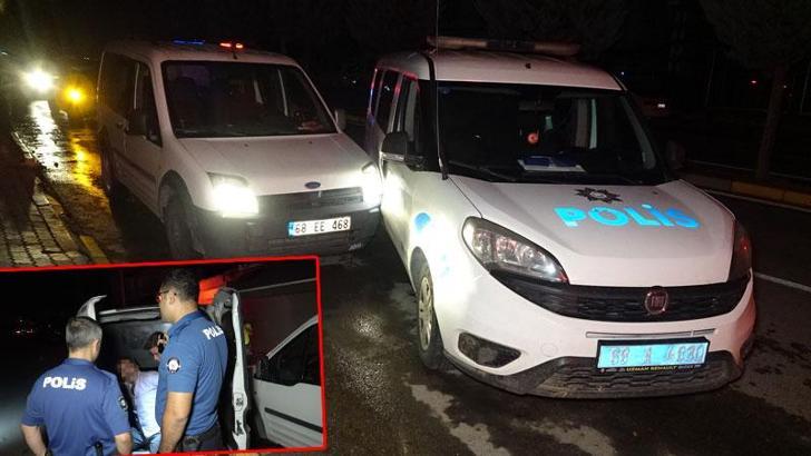 Kaçan alkollü sürücü, polis otosuna çarpınca yakalandı