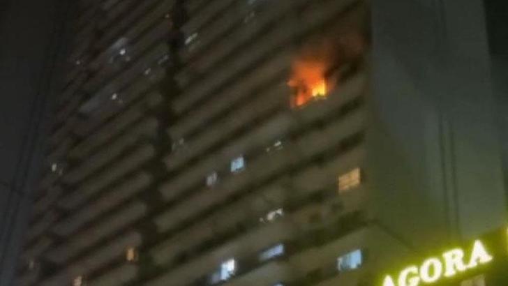 Esenyurt'ta 38 katlı binada yangın