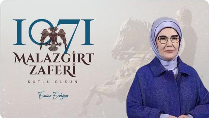 Emine Erdoğan, Malazgirt Zaferi'nin 953'üncü yıl dönümünü kutladı