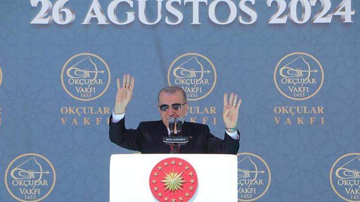 Cumhurbaşkanı Erdoğan: Malazgirt ruhunu yaşatacak, yeni nesillere şanla şerefle teslim edeceğiz