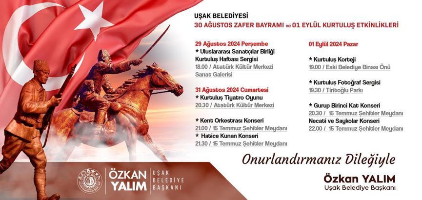 Uşak, Zafer Bayramı'nı coşkuyla kutlayacak