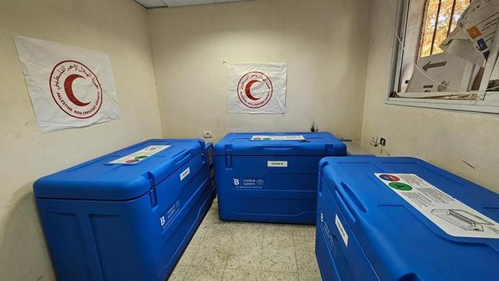 Filistin Kızılayı: Çocuk felci aşıları teslim alındı, aşılama 31 Ağustos’ta başlayacak