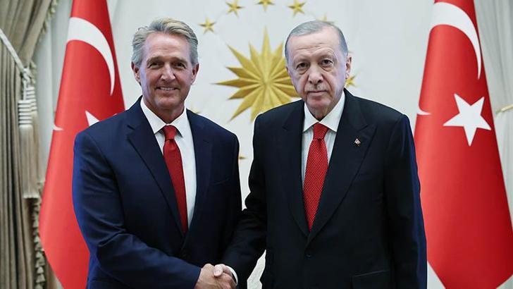Cumhurbaşkanı Erdoğan, ABD Büyükelçisi Flake'i kabul etti