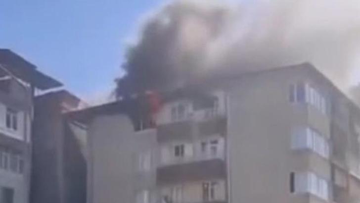 Prizde unutulan şarj aleti yangına neden oldu