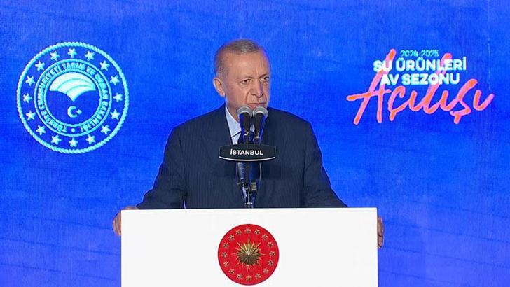 Erdoğan: Sürdürülebilir balıkçılık için bereketli denizlerimizi korumamız gerekiyor