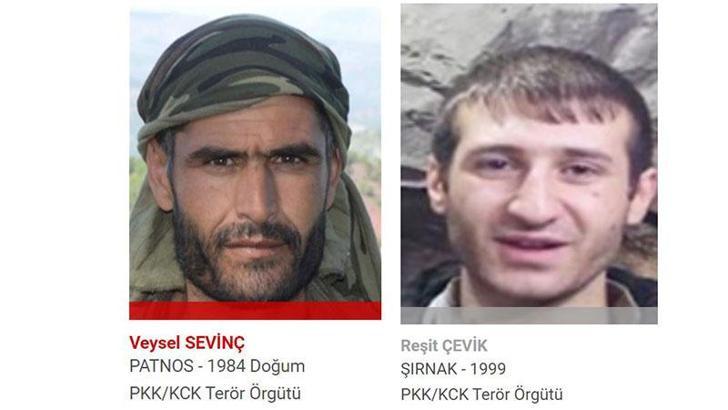 Şırnak'ta etkisiz hale getirilen paramotorlu teröristlerden biri kırmızı, biri gri kategoride