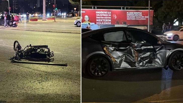 Gaziantep'te otomobil ile motosiklet çarpıştı: 1 ölü, 1 yaralı